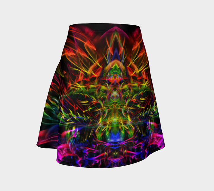 Spirit of Fire High Waist Flare Skirt