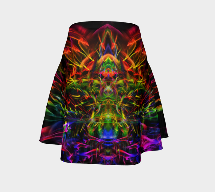 Spirit of Fire High Waist Flare Skirt