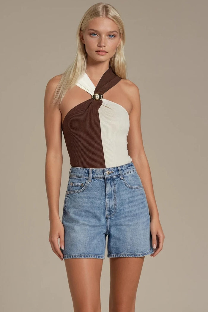 Split Decisions Halter Top