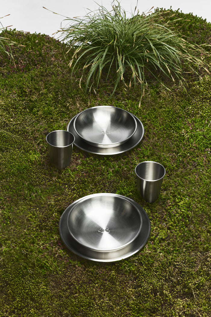 RAINS Stainless Steel 2-Pack Cups 300ml Steel Coffee Mugs
