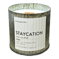 Staycation Rustic Wood Wick Candle