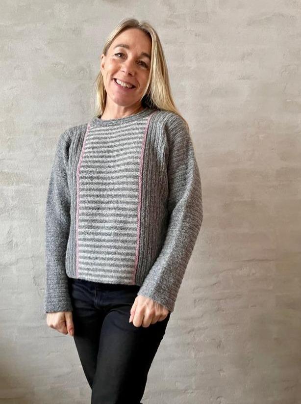Strips sweater by Hanne Falkenberg, knitting pattern Knitting patterns Hanne Falkenberg