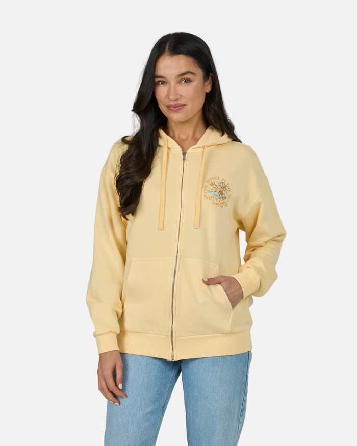 Surf Club Zip Hoody - Butter Cream