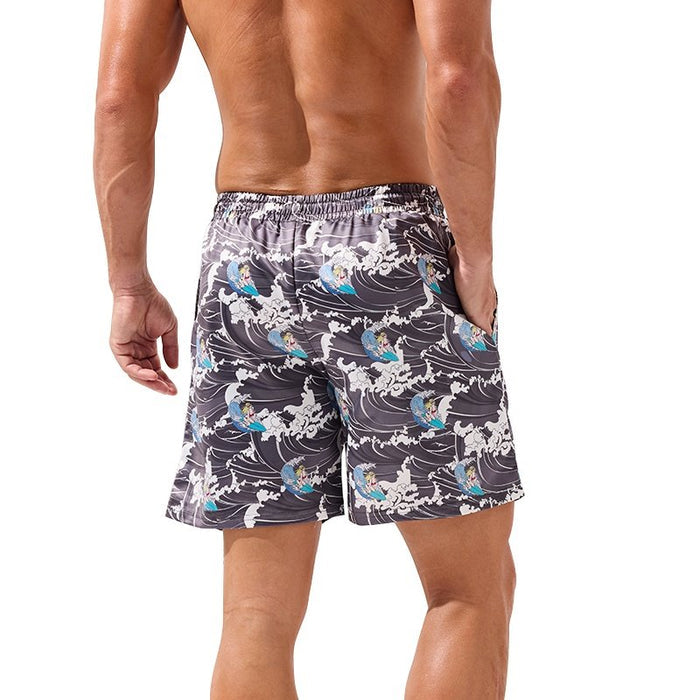 Surfs Up Custom Printed Swim Shorts