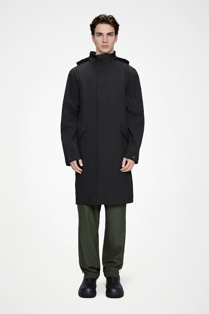 RAINS Suva Hardshell Coat Black Jacket