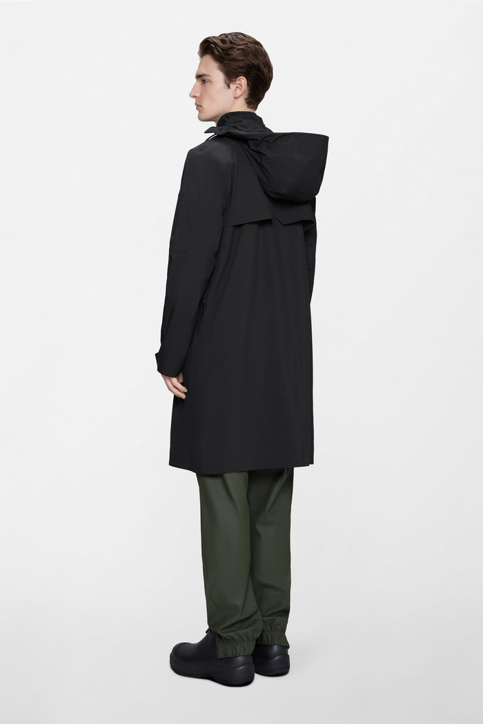RAINS Suva Hardshell Coat Black Jacket