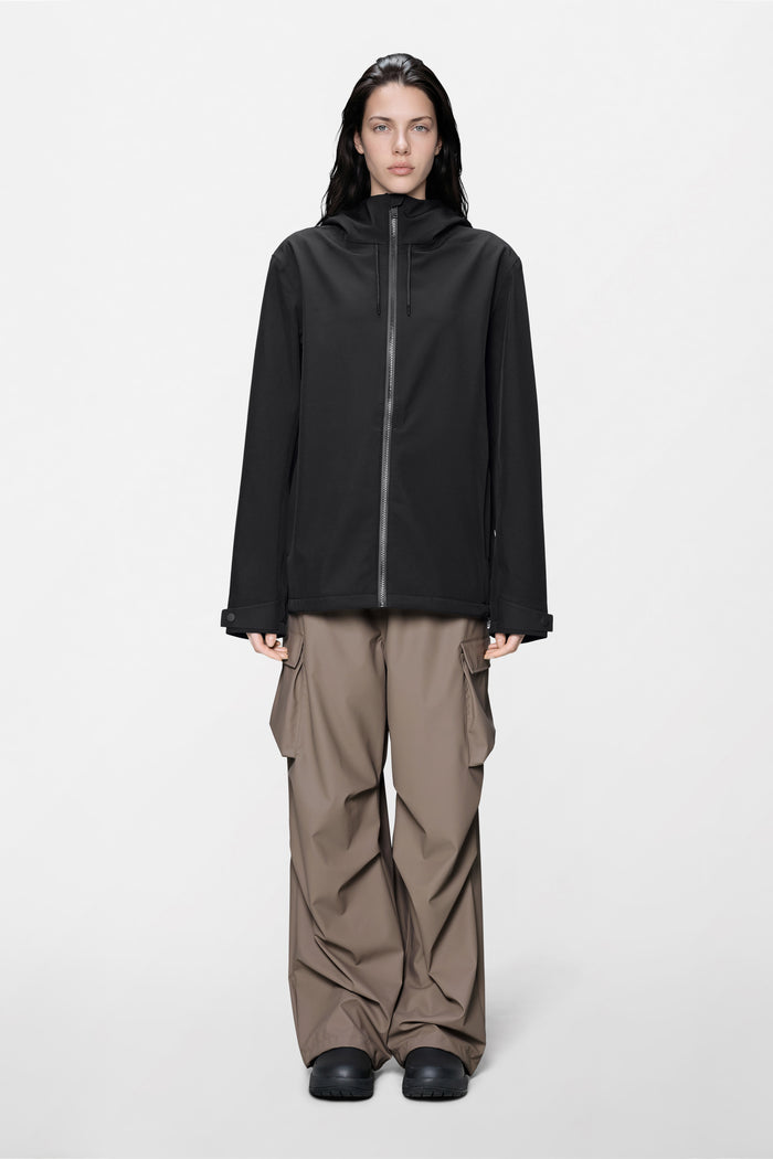 RAINS Suva Softshell Jacket Black Jacket