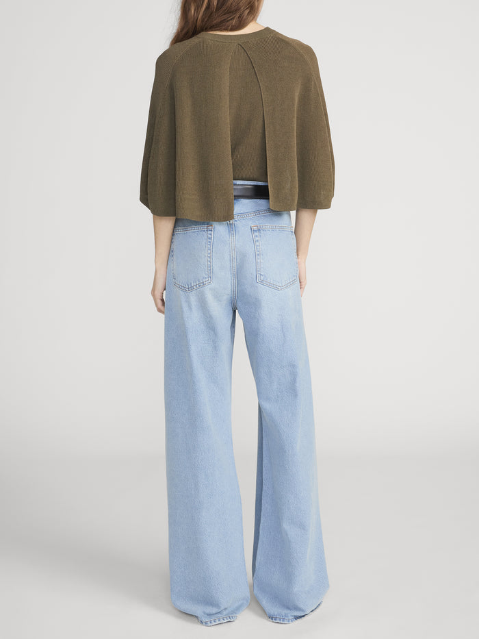 Sweater On Model Back