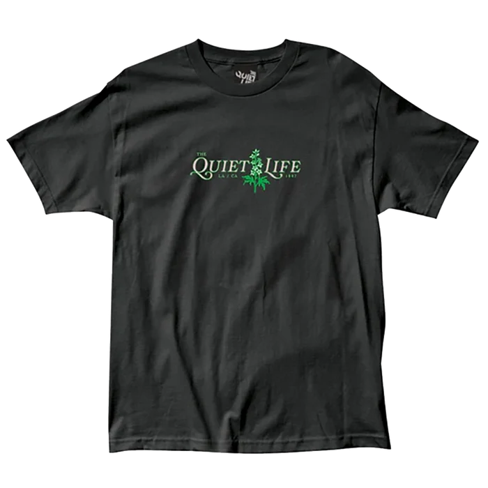 The Quiet Life Eliza Flowers T-Shirt Black Pure Boardshop