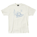 The Quiet Life Wine and Cheese T-Shirt Cream Pure Boardshop