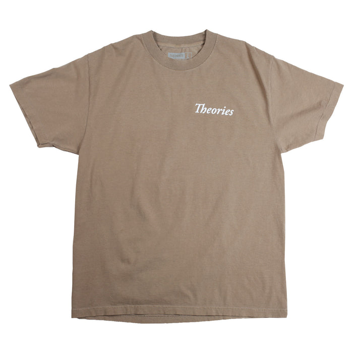 Theories Champ Garment Dyed T-Shirt Brown Pure Boardshop