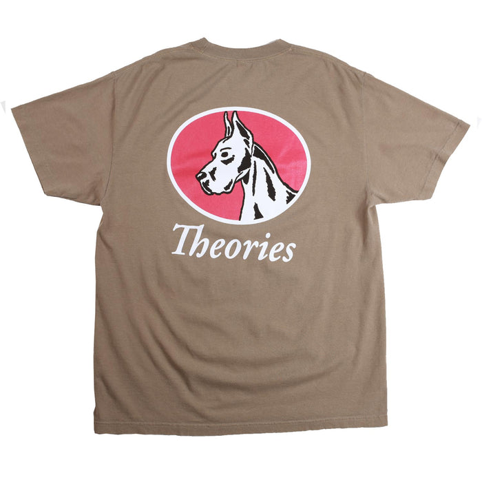 Theories Champ Garment Dyed T-Shirt Brown Pure Boardshop