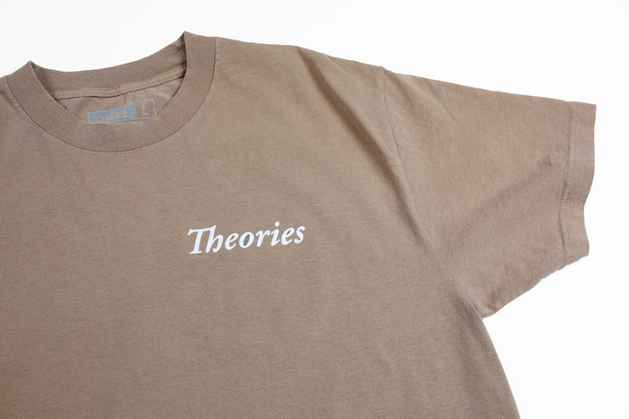 Theories Champ Garment Dyed T-Shirt Brown Pure Boardshop