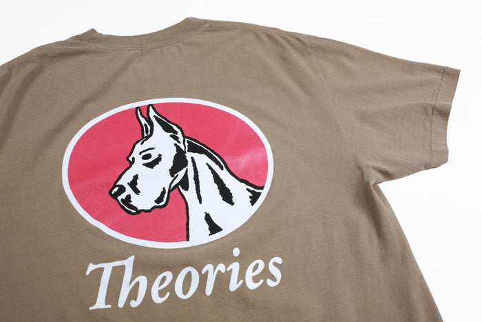 Theories Champ Garment Dyed T-Shirt Brown Pure Boardshop