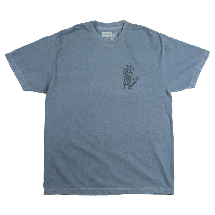 Theories Mystic Advisor Garment Dyed T-Shirt Navy Pure Boardshop