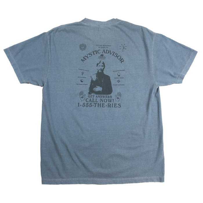 Theories Mystic Advisor Garment Dyed T-Shirt Navy Pure Boardshop