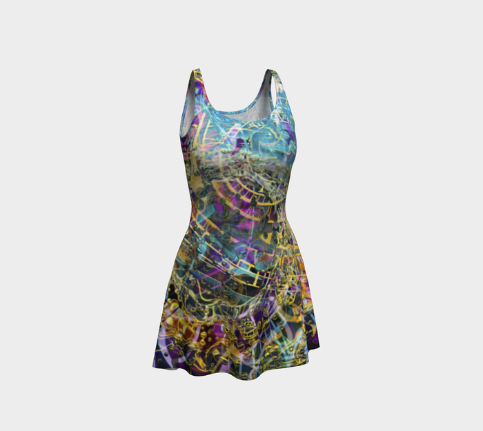 Time Melts Away Fitted Flare Dress