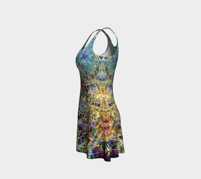 Time Melts Away Fitted Flare Dress