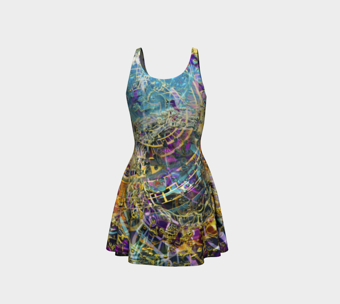 Time Melts Away Fitted Flare Dress