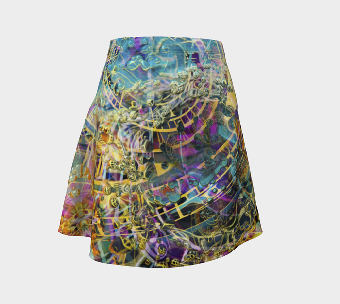 Time Melts Away High Waist Flare Skirt