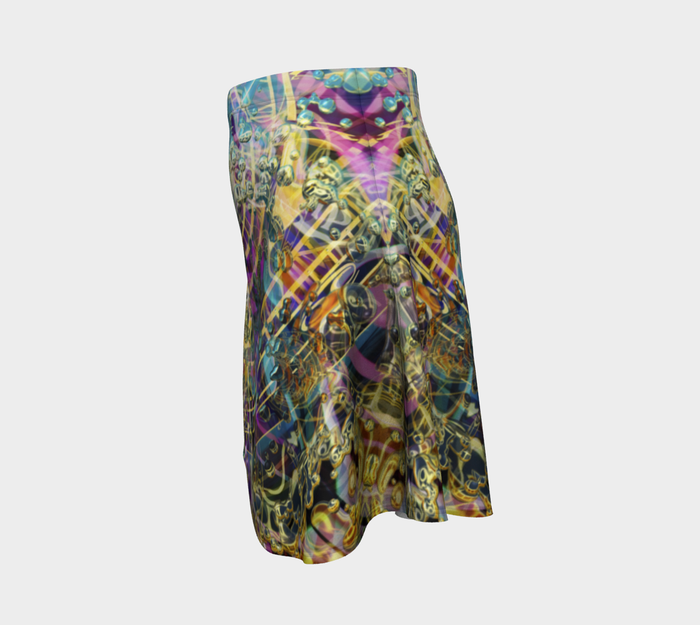 Time Melts Away High Waist Flare Skirt