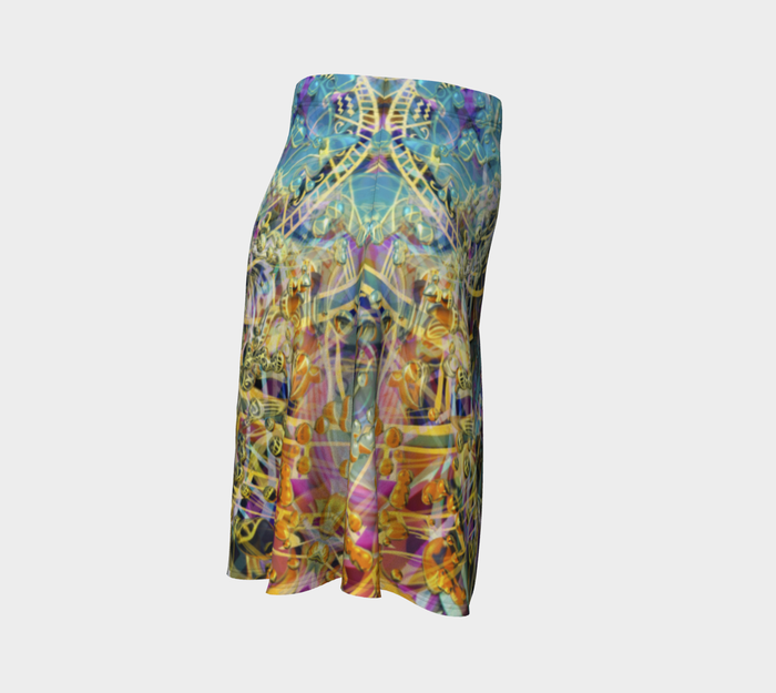 Time Melts Away High Waist Flare Skirt