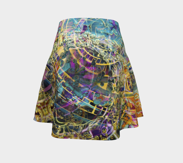 Time Melts Away High Waist Flare Skirt
