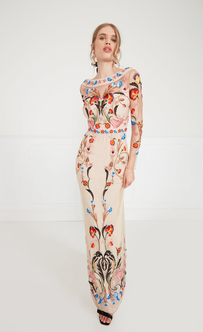 Toledo Dress - Almond Mix