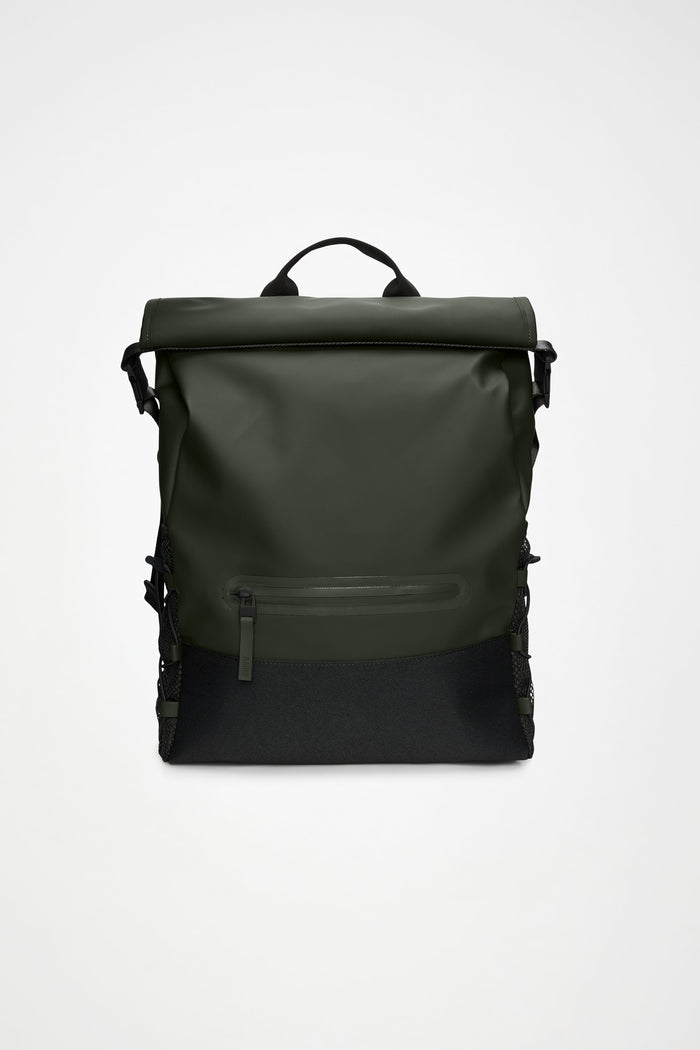 RAINS Trail Mountaineer Rolltop Green 29L H56 x D13 x W32 cm Backpack