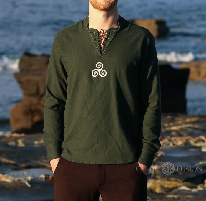 Celtic Fusion Design, Irish-designed folklore-inspired clothing created with a focus on sustainability, natural textures, and