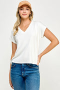 True Essential V-Neck - White