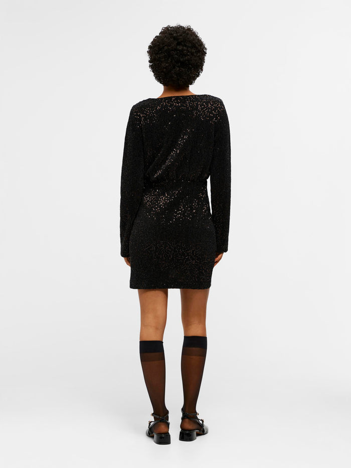 TULUA SEQUIN MINI DRESS (BLACK)