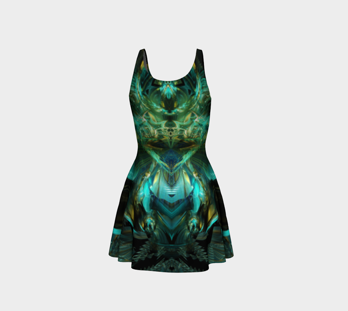 Tutelary Fitted Flare Dress