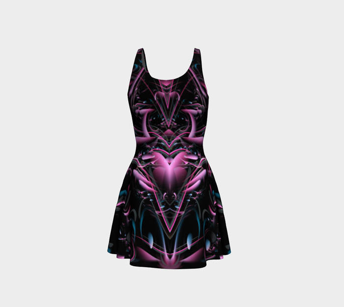 Universoul Love Fitted Flare Dress