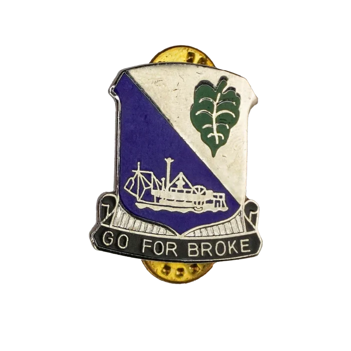 US Army 100th Infantry Battalion Unit Crest Pin - US Army Surplus - Flags, Badges & Insignia