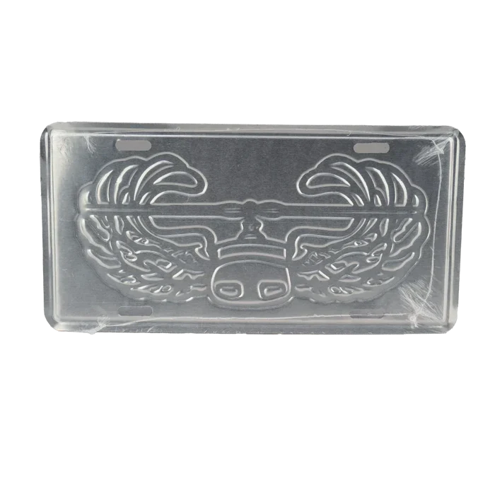 US Army Air Assault White License Plate - US Army Surplus - Collectables & Rarities