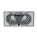 US Army Jump Wings White License Plate - Army & Outdoors - Collectables & Rarities
