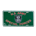 US Army Special Forces Green License Plate - Army & Outdoors - Collectables & Rarities