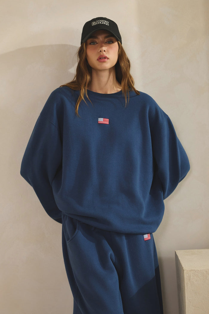 USA Flag Crewneck