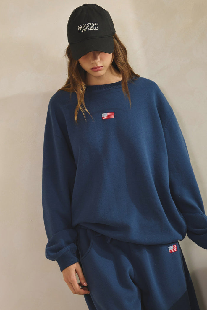USA Flag Crewneck