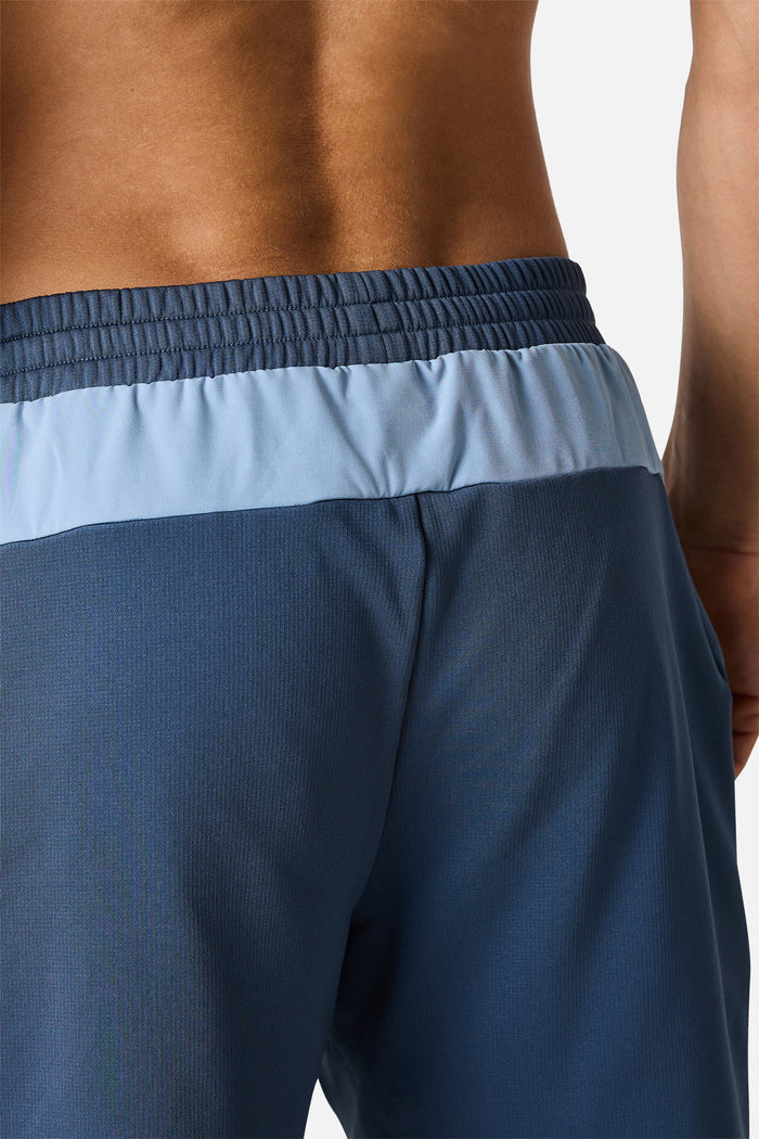Vale Gridded Fleece Short - Breeze/Skylar