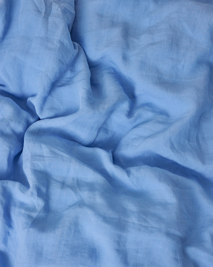 Vista Blue Linen Pillowcases
