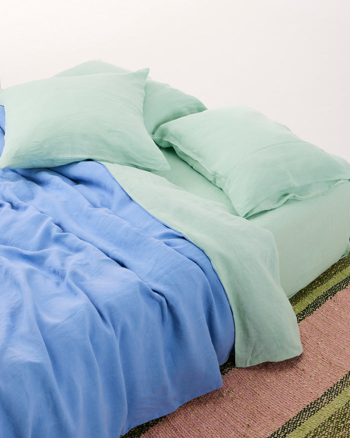 Vista Jade Linen European Pillowcases