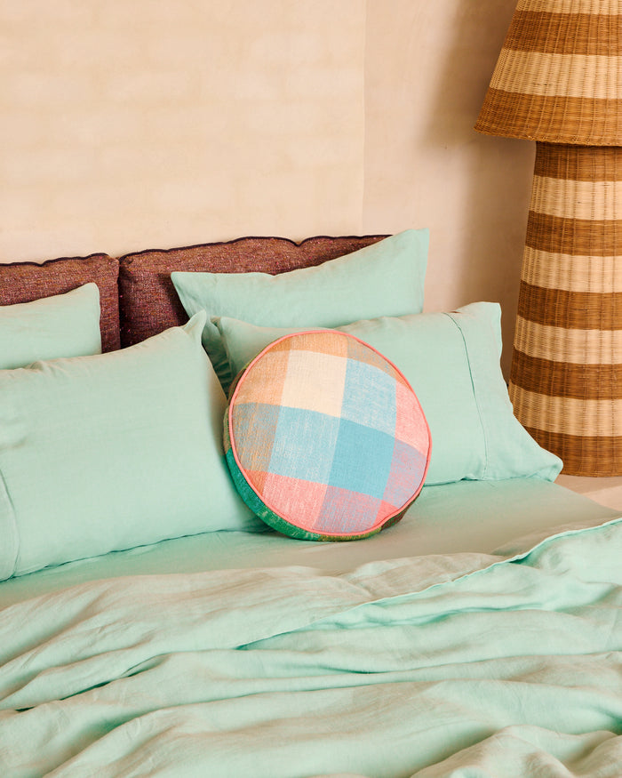 Vista Jade Linen Pillowcases