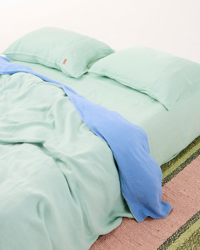 Vista Jade Linen Pillowcases
