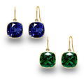 VossAgin Cushion Cut Drop Earrings