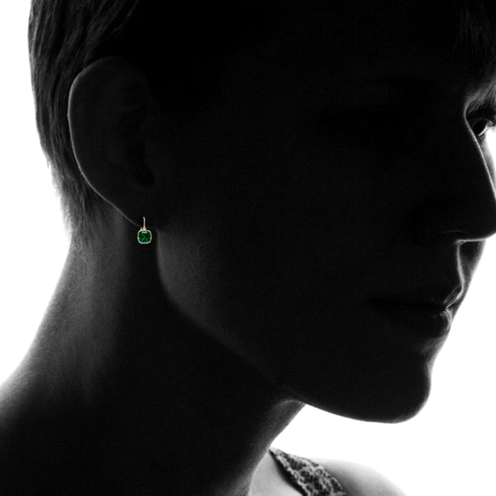 VossAgin Cushion Cut Drop Earrings