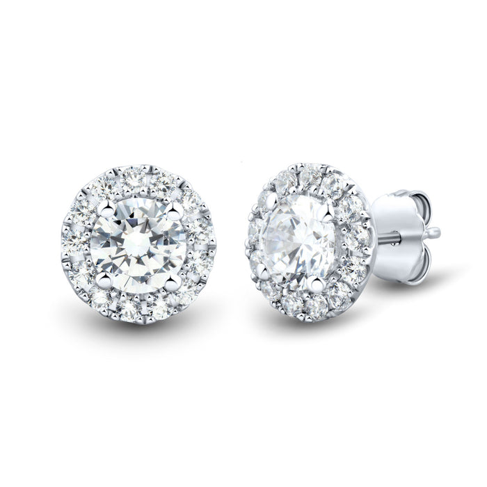 VossAgin Halo Stud Earrings