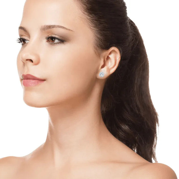 VossAgin Halo Stud Earrings