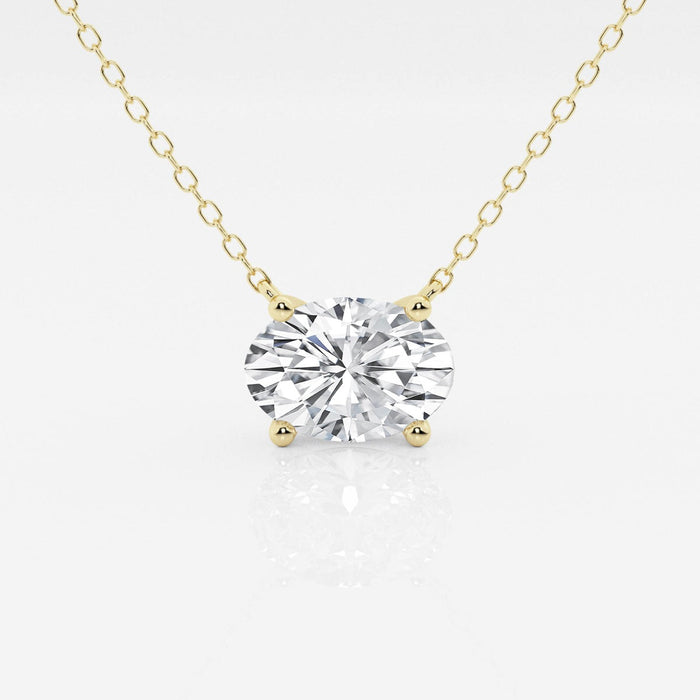 VossAgin Oval Solitaire Pendant